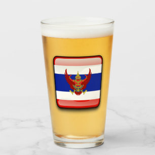 thailändisches Flaggenemblem  Glas