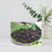 Thailändisches Lao-Schwarz-klebriger Reis [Khao Postkarte (Stehend Vorderseite)