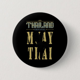 Thailändisches Original Muay Thai Kickboxen Gesche Button