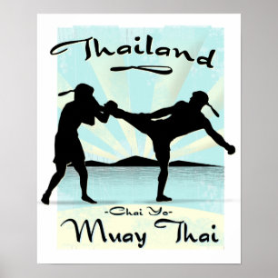Thailändisches Plakat Thailands Muay