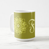 thailändisches quadratisches Muster des modernen G Kaffeetasse (Vorderseite Links)