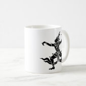 Thailändisches Tänzer ⚠ Thailand-Zeichen ⚠ Kaffeetasse (VorderseiteRechts)