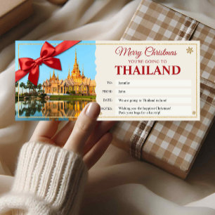Thailändisches Überraschungsreise-Geschenkticket K Einladung