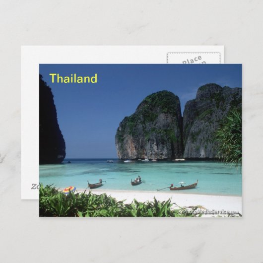 Thaille und Postkarte (Vorne/Hinten)