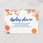 Thais Amore Brautparty Dusche mit Blumenmotiven Begleitkarte (Vorderseite)