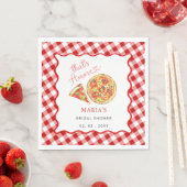Thais Amore Italienisches Pizza Party Brautparty Serviette (Beispiel)