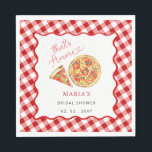 Thais Amore Italienisches Pizza Party Brautparty Serviette<br><div class="desc">Thais Amore Italienisches Pizza Party Brautparty Napkins</div>