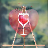 Thais Amore Vino Before Vows Winery Brautparty Acrylschild (Neutral)