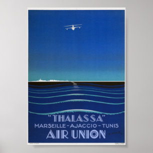 Thalassa France Vintage-Reiseplakat 1927 Poster