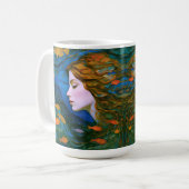 "Thalassa" - Frauen im Wasser Kaffeetasse (Vorderseite Links)