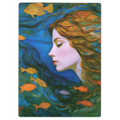 "Thalassa" - Frauen im Wasser Klemmbrett (Rückseite)