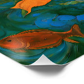 "Thalassa" - Frauen im Wasser Poster (Ecke)