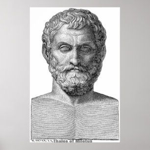 Thales of Miletus / Griechischer Philosoph / Poster