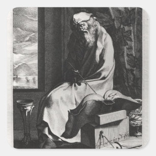 Thales of Miletus Quadratischer Aufkleber