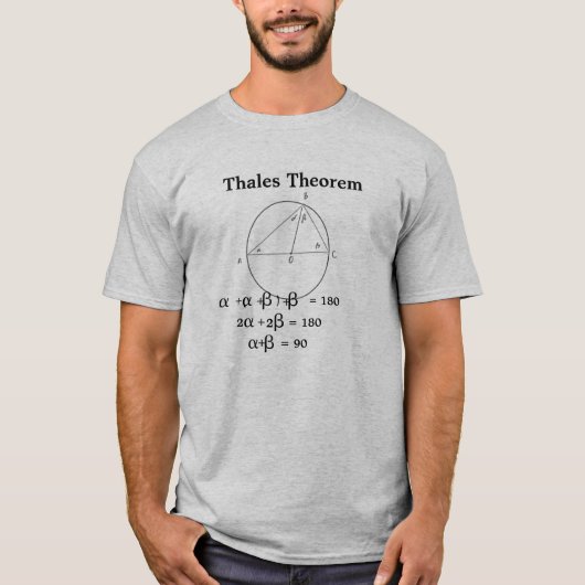 Thales Theorem T-Shirt (Vorderseite)