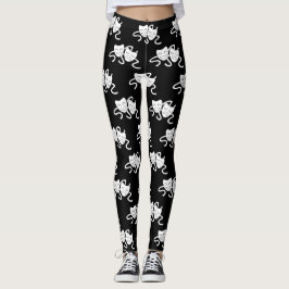 Thalia und Melpomene (lachende und weinende Maske) Leggings