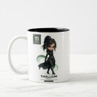 Thallium (Tl) Element City™ | Süße 3D-Wissenschaft Zweifarbige Tasse