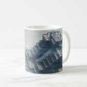 Thames Aerial View White Coffee Tasse (VorderseiteRechts)