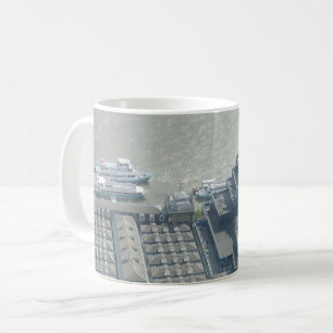 Thames Aerial View White Coffee Tasse