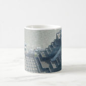 Thames Aerial View White Coffee Tasse (Mittel)