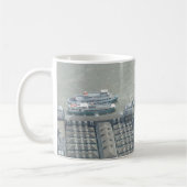 Thames Aerial View White Coffee Tasse (Links)