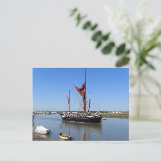 Thames Barge Segelboot Postkarte (Stehend Vorderseite)