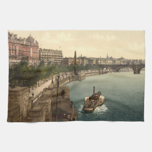 Thames Embankment, London, England Geschirrtuch