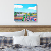 Thames Gateway Sommer Leinwanddruck (Insitu (Schlafzimmer))