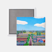 Thames Gateway Sommer Magnet (Vorderseite/Rückseite)