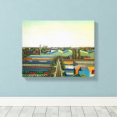 Thames Gateway Winter Leinwanddruck (Insitu (Holzboden))