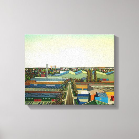 Thames Gateway Winter Leinwanddruck (Vorderseite)