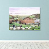 Thames View Leinwanddruck (Insitu (Holzboden))