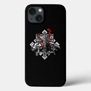 Thammer Mjolnir Rune Protection Odin Raven Vik Case-Mate iPhone Hülle