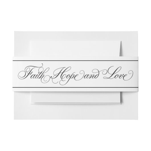 Than Border Script Faith Hope & Liebe Bly Band (Vorderseite Beispiel)
