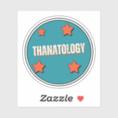 Thanatologie Aufkleber (Blatt)