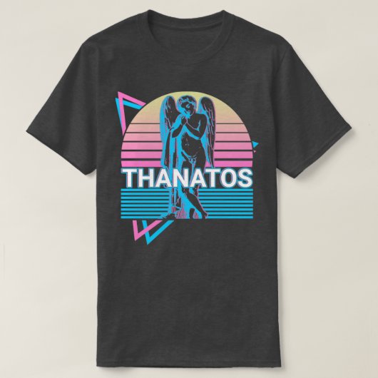 Thanatos Griechischer Gott Antike griechische Myth T-Shirt (Design vorne)