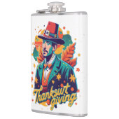 Thancksgiving Flask, Funny Flask, Erntedank Dri Flachmann (Links)