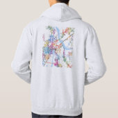 Thane Maharashtra Karte Hoodie (Rückseite)
