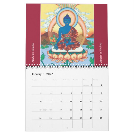 Thangka Art Calendar 2014 Kalender (Jan 2027)