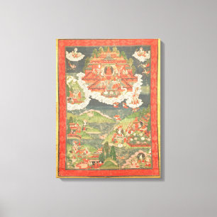 Thangka des Paradieses von Amitabha Leinwanddruck
