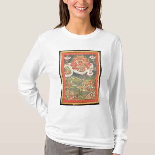 Thangka des Paradieses von Amitabha T-Shirt (Vorderseite)