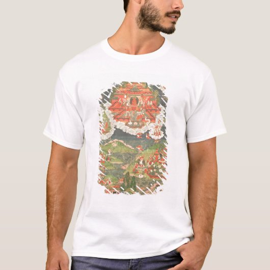 Thangka des Paradieses von Amitabha T-Shirt (Vorderseite)
