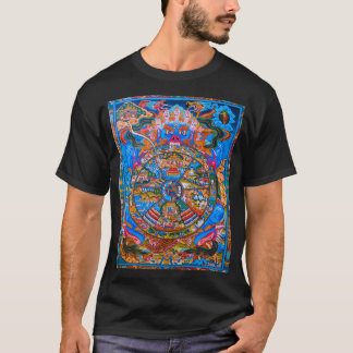 Thangka Samsara Mandala Buddhist Wheel of of  T-Shirt