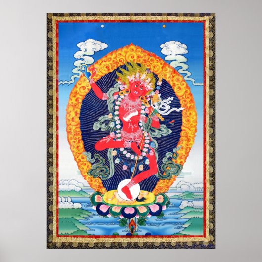Thangka Vajravarahi Print Poster (Vorne)