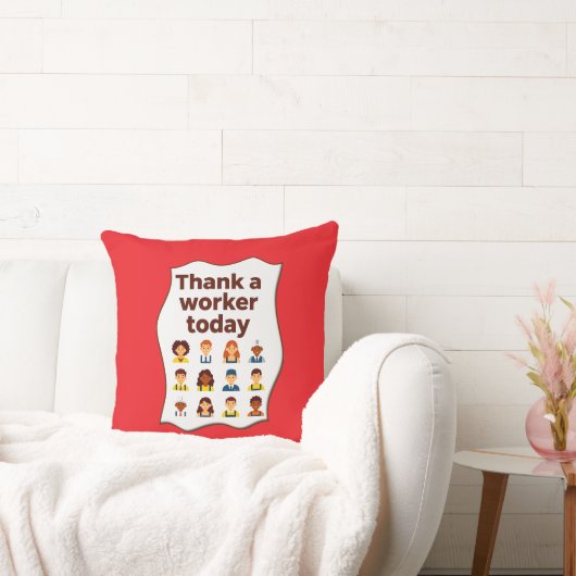 Thank a Worker Today Diversity Workers Design Kissen (Liege)