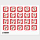 Thank a Worker Today Diversity Workers Design Quadratischer Aufkleber (Blatt)