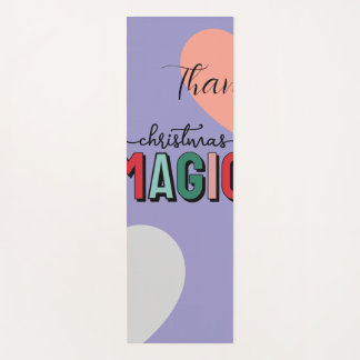 Thank Christmas Magic Pastel Yoga Mat | Holiday We Yogamatte