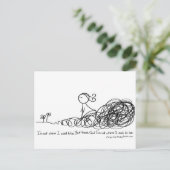 Thank God I am not where I used to be. Postkarte (Stehend Vorderseite)