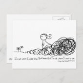 Thank God I am not where I used to be. Postkarte (Vorne/Hinten)