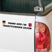 Thank God I'm Transylvanian Saxon Autoaufkleber (Auf Lkw)